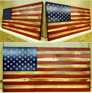 "Old Glory" Traditional Wooden American Flags