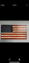 Load image into Gallery viewer, Challenge Coin Display Wooden American Flags
