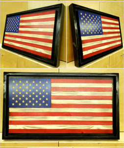 "Old Glory" Traditional Wooden American Flags